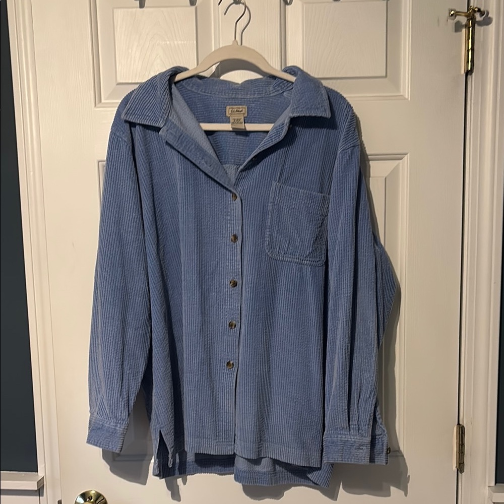 LL Bean Corduroy Button-Down Shirt